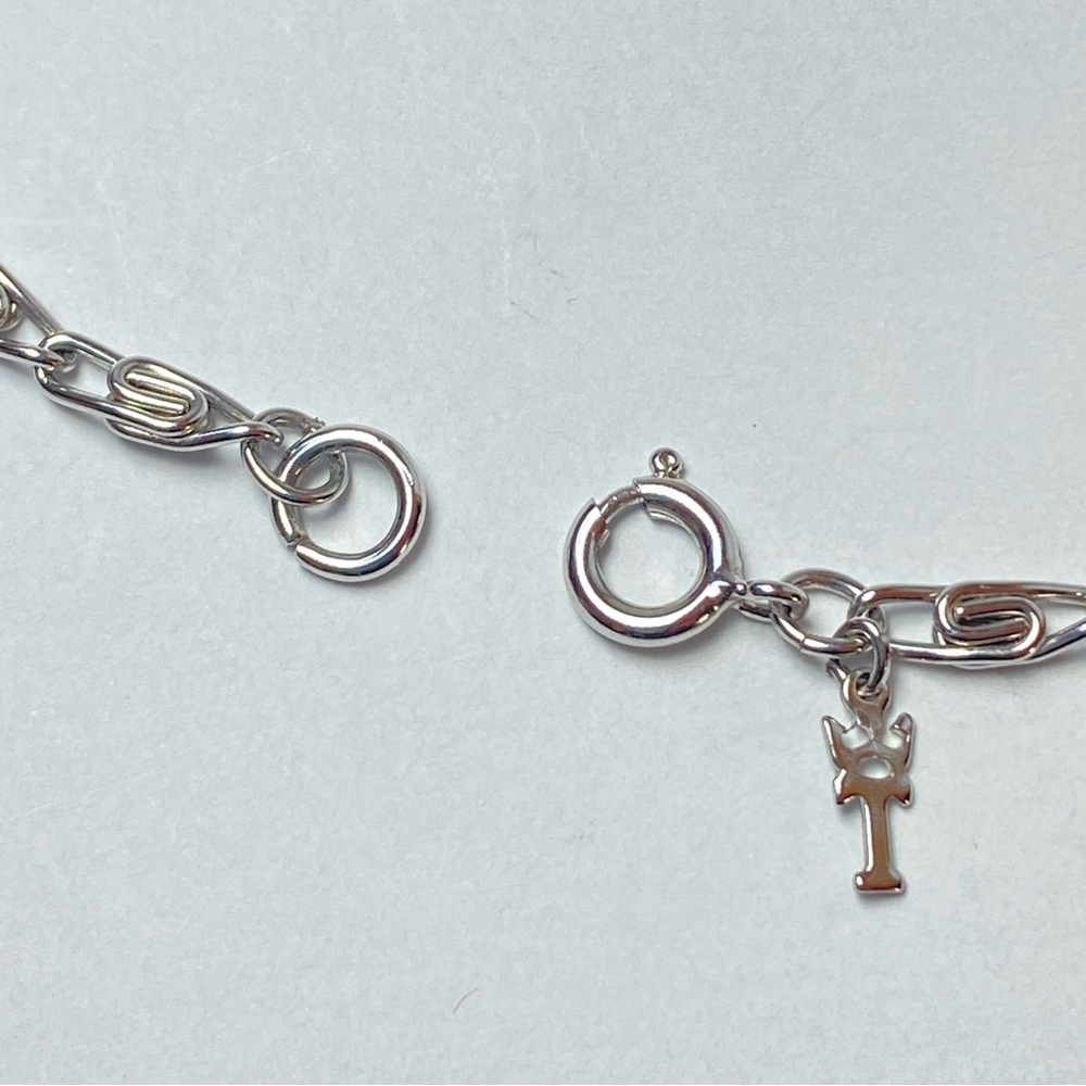 Vintage Crown Trifari Long Flapper 54" Silver Tone Scroll Snail Chain Necklace - Picture 3 of 8